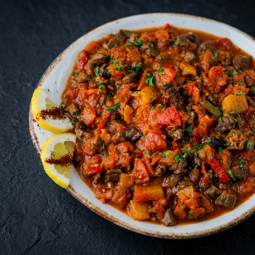 Fried Tomato With Meat
